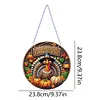 Diamond Painting Thanksgiving Turkey Hanging Pendant Window Decor