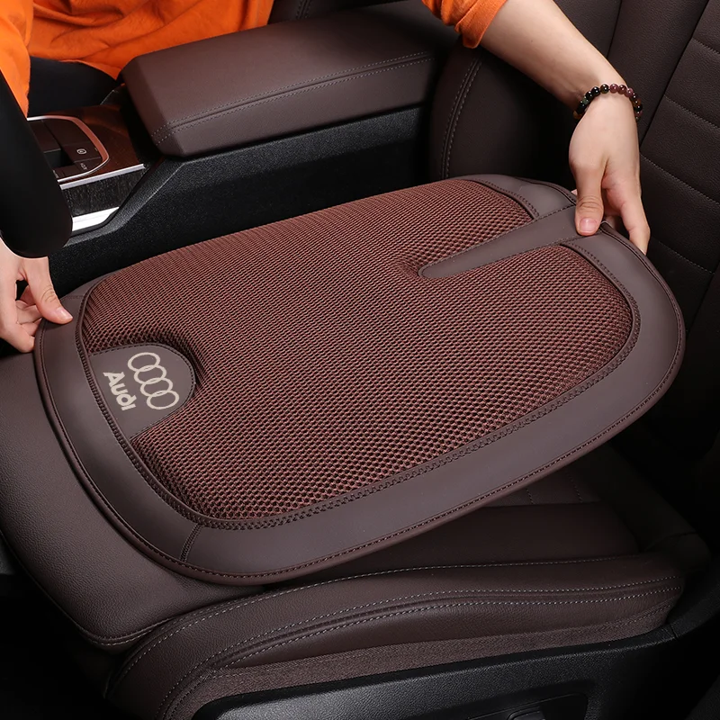 ✨Spring Sale✨Summer Comfortable Leather Ice Silk Mosaic Car Seat Cushion