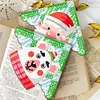 4Pcs Diamond Painting PVC Cartoon Snowman Bookmark Art Projects Gift