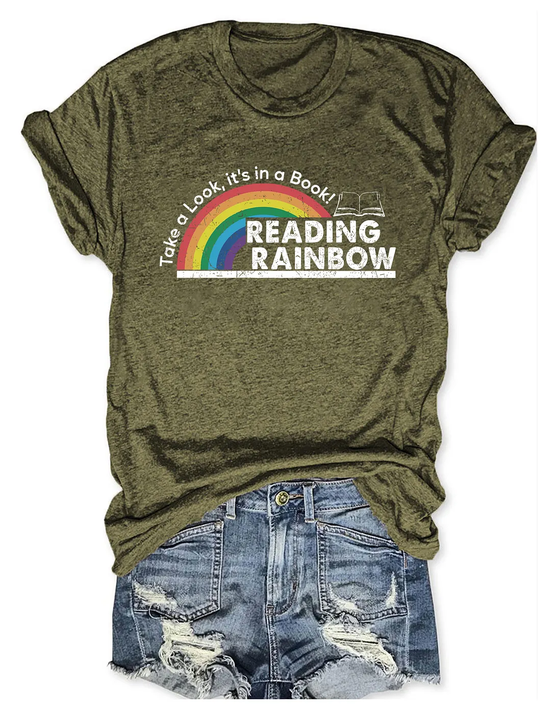 Take A Look It's In A Book Reading Rainbow T-shirt