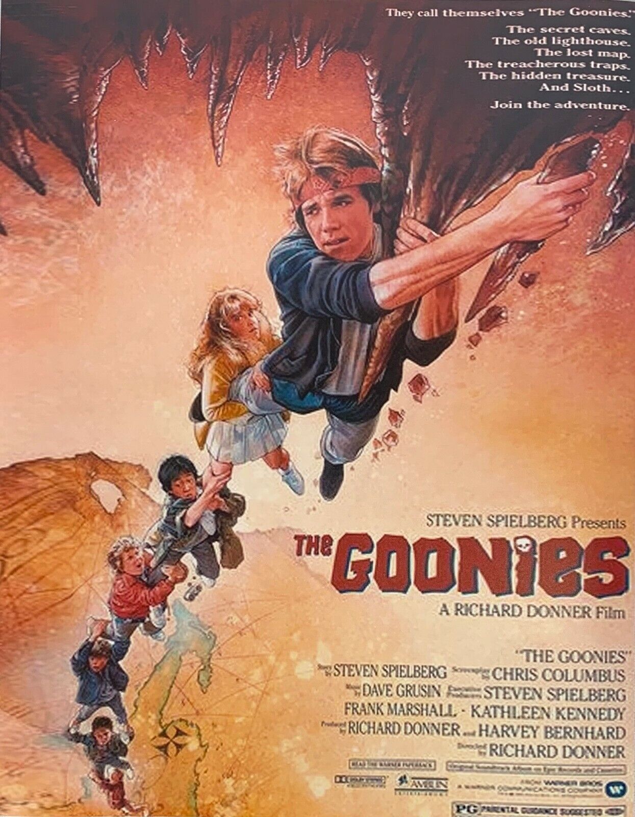 Goonies 11x14 Movie Poster Photo Poster painting unsigned Corey Feldman Sean Astin Josh Brolin