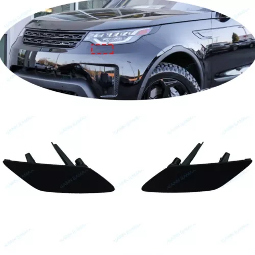 Dronehint Pair Headlight Washer Nozzle Cover Cleaning Cap For 2017-20 Land Rover Discovery (For: Land Rover) Parts