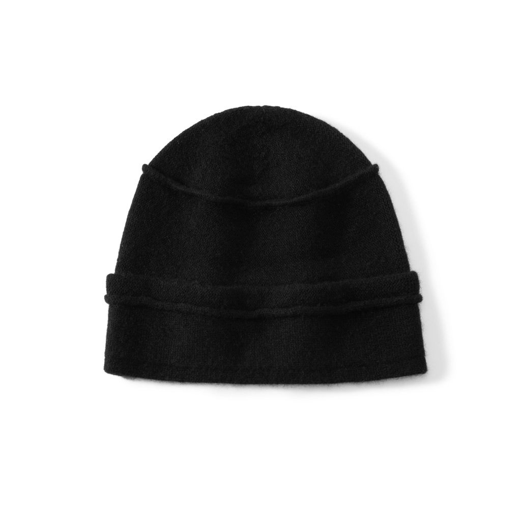 100% Cashmere Cuffed Beanies Versatile Style REAL SILK LIFE