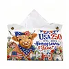 DIY Diamond Art Tissue Box Holder USA 250 PU Leather Diamond Art Desktop Organizer Resin Rhinestone Storage Organizers Gem Art Home Office Decor Craft Gift