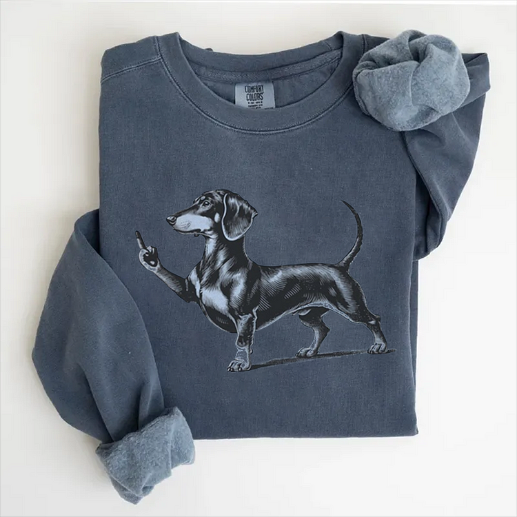 Rude Dachshund Sweatshirt