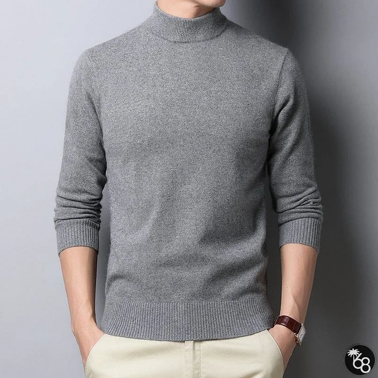 Men's Half High Neck Sweater | 168DEAL