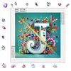 Butterfly Flower J 5D Partial Drill DIY Diamond Painting Kit 30*30cm