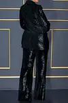 Women&lsquo;s Slim Glamorous Sequin Blazer & Pants Set