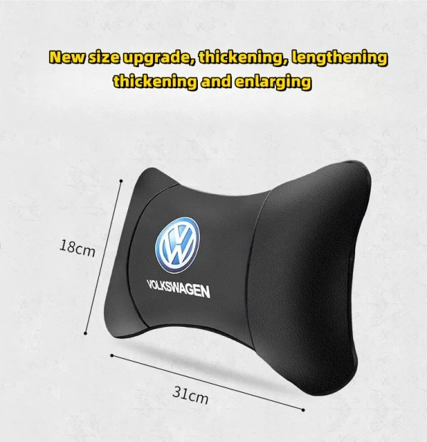 Car Genuine Leather Neck Pillow