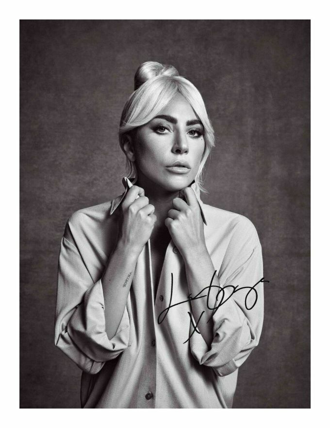 LADY GAGA AUTOGRAPH SIGNED PP Photo Poster painting POSTER