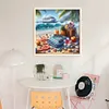 Beach Scenery-11CT Stamped Cross Stitch 50*50cm/19.69*19.69in tapestrymarket
