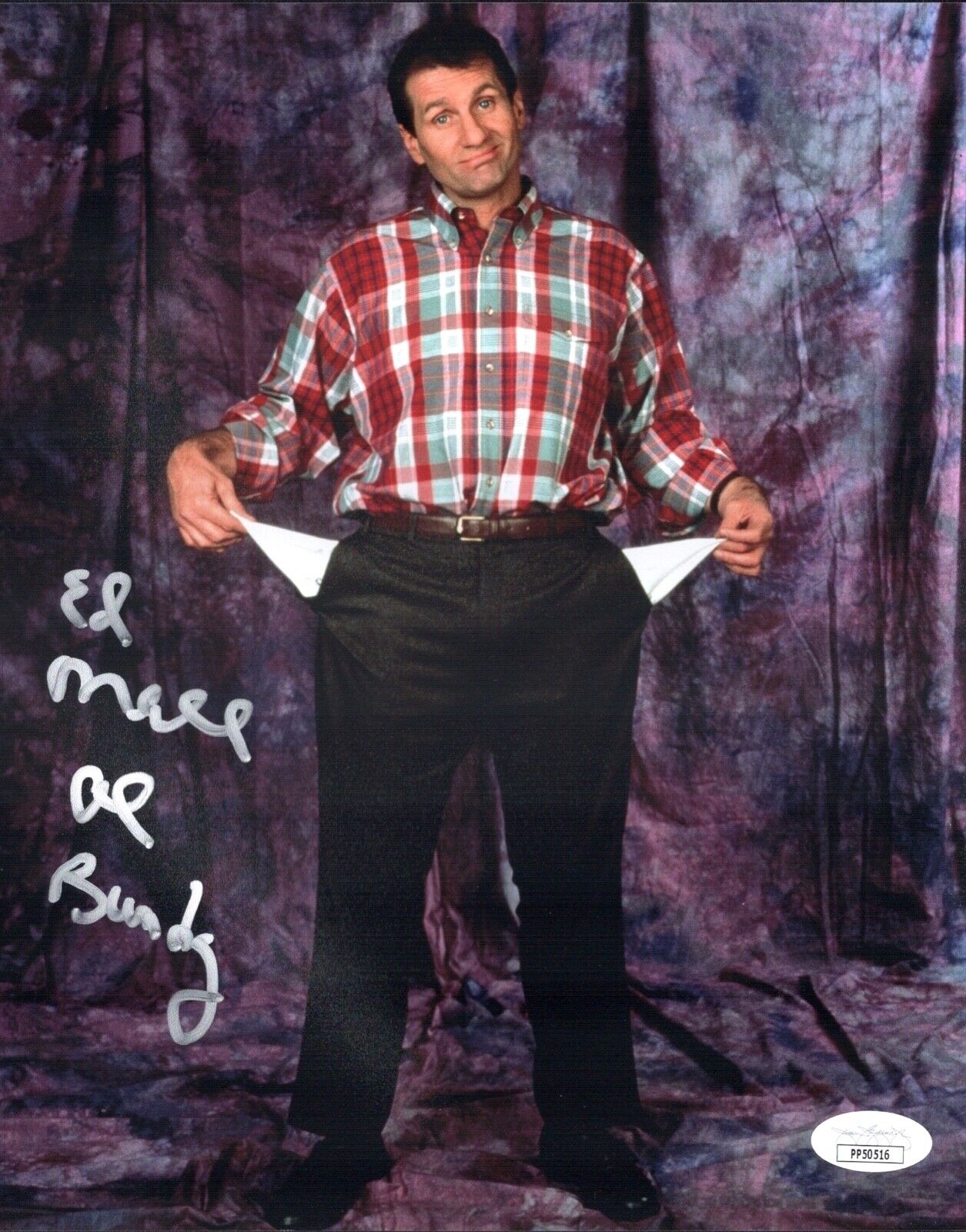 ED O'NEILL Signed 8x10 MARRIED WITH CHILDREN Al Bundy Photo Poster painting Autograph JSA COA