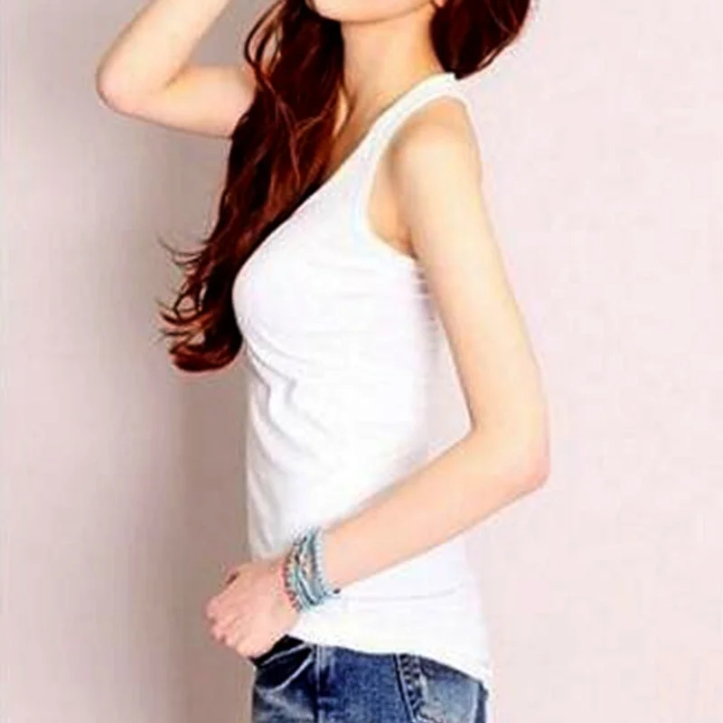 NEW 1 PC Casual Wild Women's Sleeveless Tank Tops No Sleeve T-Shirt Summer round neck Vest