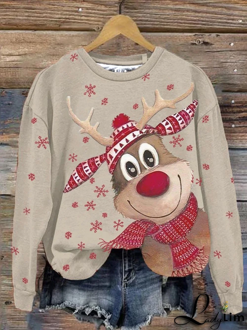 Women's Christmas Elks Sweatshirt