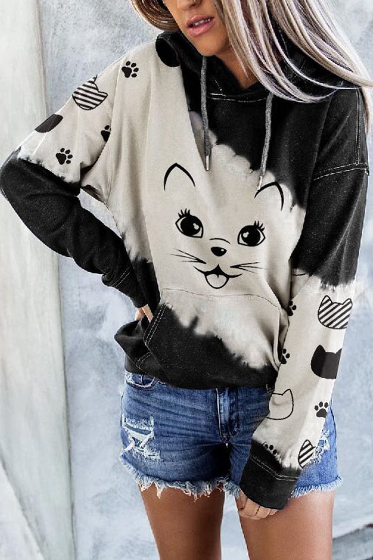 Fashion British Style Print Patchwork Hooded Collar Tops(4 Colors) - Life is Beautiful for You - SheChoic