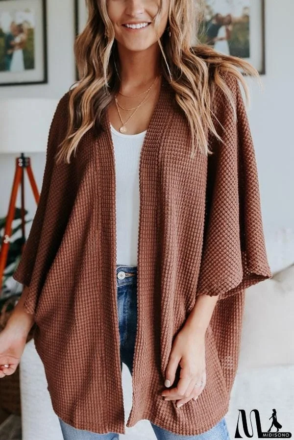 MidiSono - Waffle Kimono Cardigan