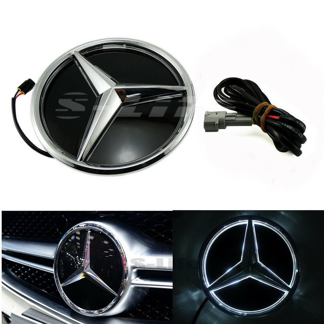 Illuminated Car Led Grille BlLED Logo Emblem Light For Mercedes Benz GLC GLE GLS voiturehub dxncar