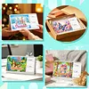 2027-2028 Two-Year Diamond Painting Calendar Kit, 13 Exquisite Multicolor Butterfly And Floral Illustrations, Large Size Desk Calendar, Mosaic Art Coil-Bound Desktop Planner