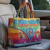 Hippie Van Quilted Tote Bag GFTOTP10754🔥All items are shipped in a default size of 15x14 inches.