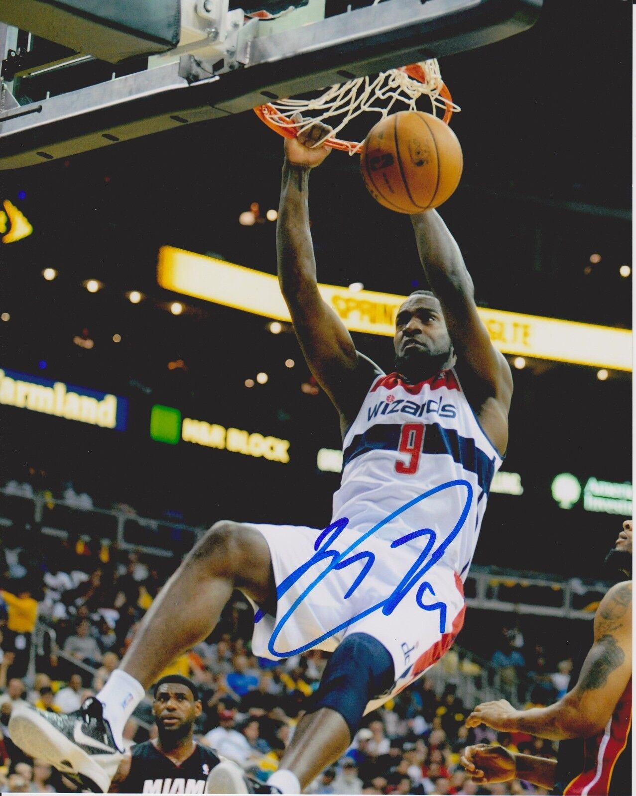 MARTELL WEBSTER signed WASHINGTON WIZARDS 8x10 Photo Poster painting
