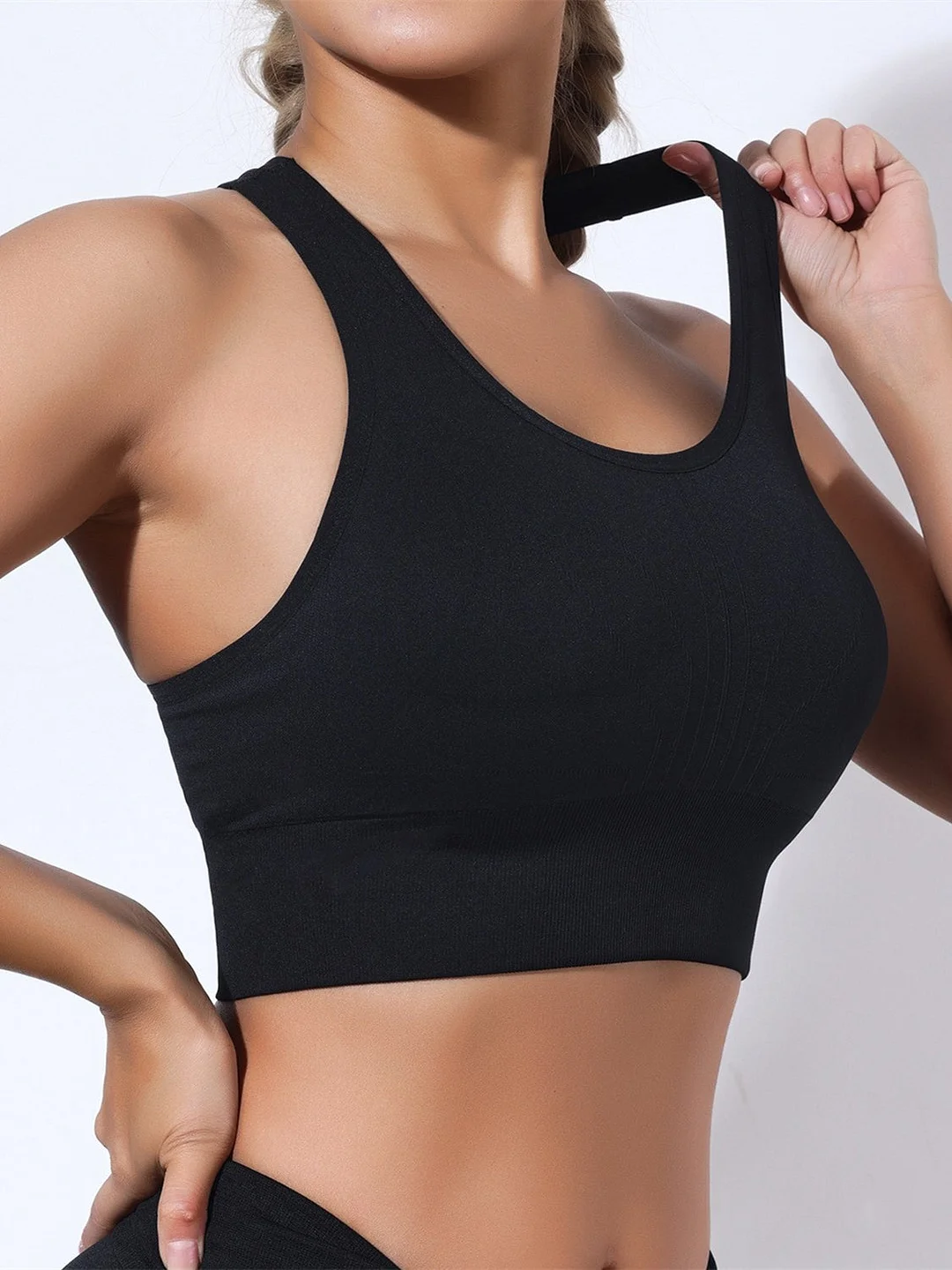 Quick-Drying Shock-Proof Fitness Yoga Vest With Chest Pad