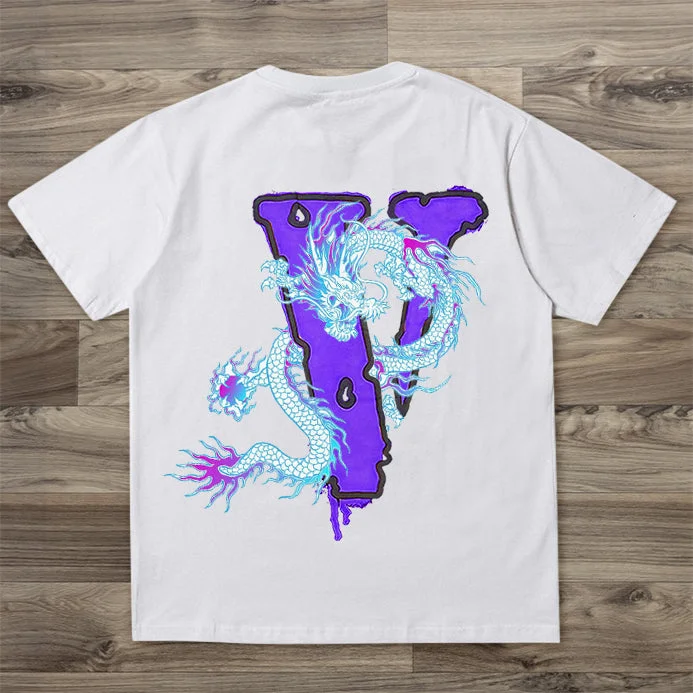Tide brand print street short-sleeved T-shirt