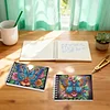 2 Pack Butterfly DIY Diamond Art Spiral Notebook Kit 80 Pages No Lines