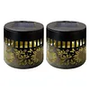 Solar Powered Deck Step Stair Lights Mandalas Theme Waterproof Fence Light Decorative Mandalas Lights for Garden Post Patio Backyard Yard Decor