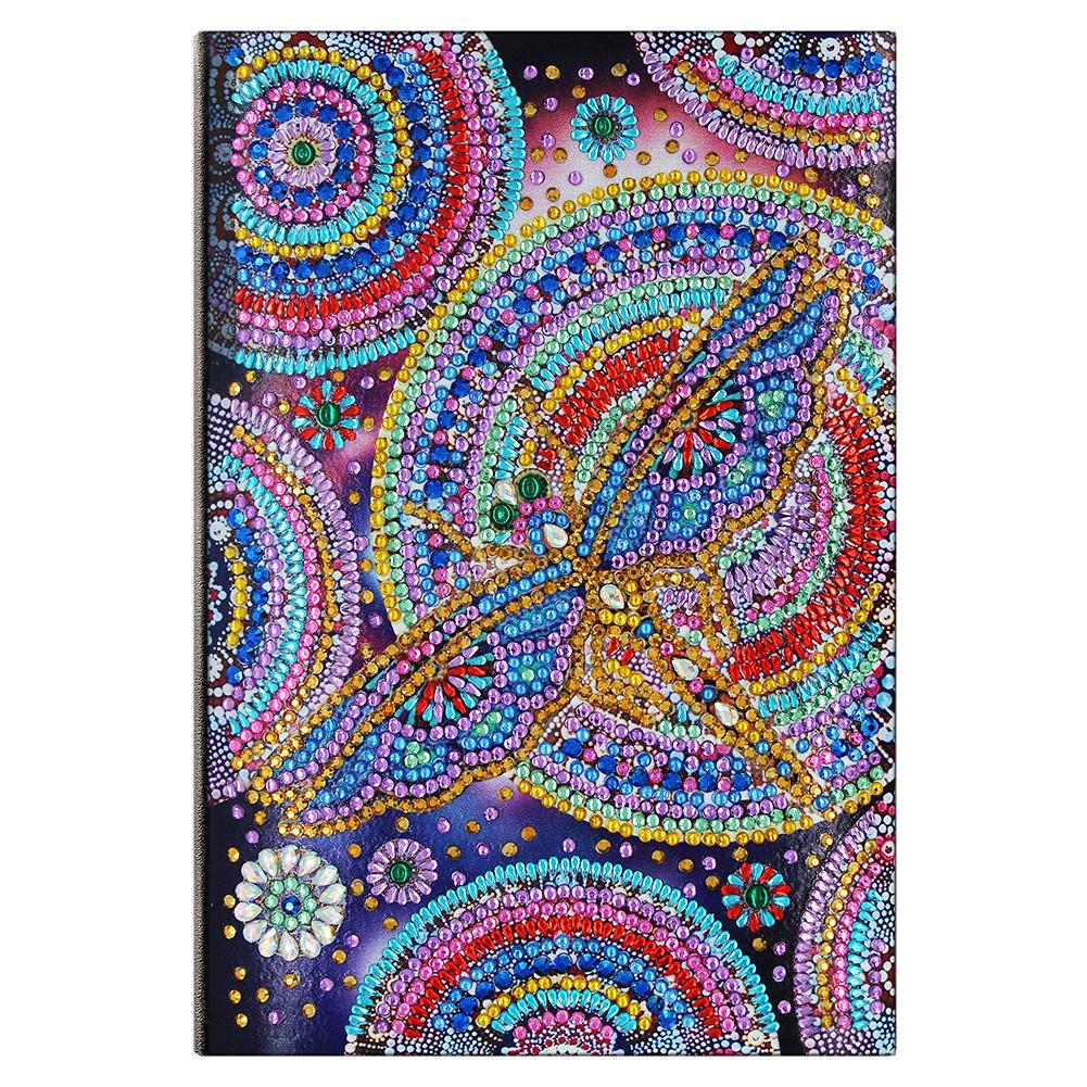 

Dragonfly-DIY Creative Diamond 50 Pages A5 Notebook, 501 Original