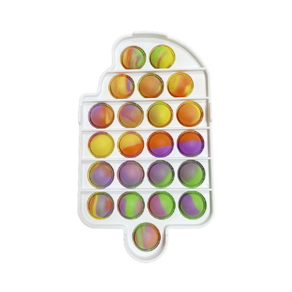 

Dimple Fidget Toy Kids Popsicle Push Bubble Stress Relief Puzzle Camouflage, 501 Original