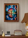 (US Only)Paint By Numbers Kit On Canvas DIY Oil Art Tree Picture Home Wall Decor40x50cm