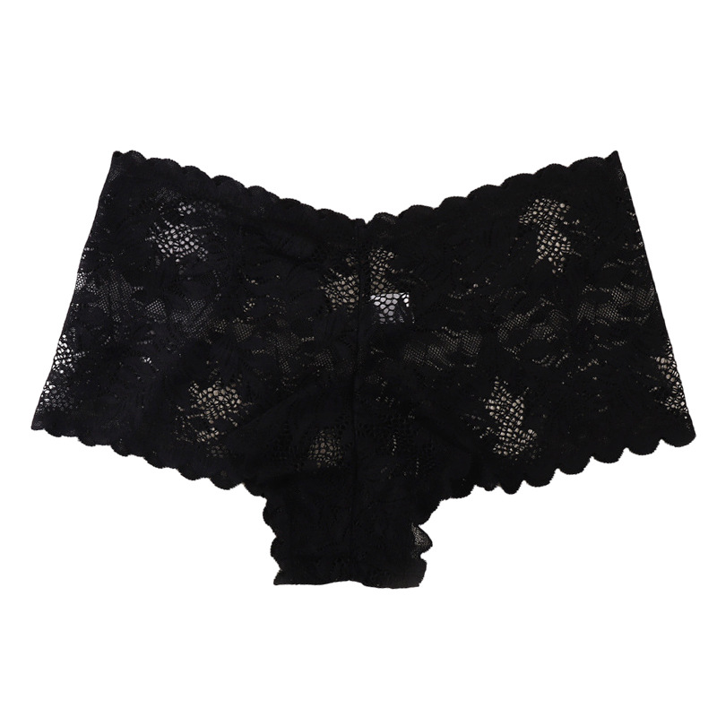 Lovingerie - Alluring Women's Breathable Lace Briefs Featuring Mid-Rise V-Shape Design 