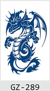 Temporary Tattoos Stickers Dragon Lion Monkey King Juice Ink Lasting Natural Men Womens Arm Body Chest Realistic Art Fake Tatoo
