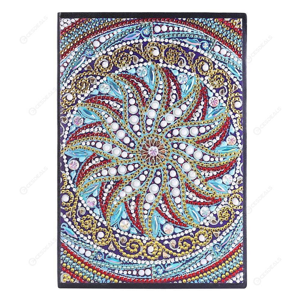 

Mandala-DIY Creative Diamond 50 Pages A5 Notebook, 501 Original