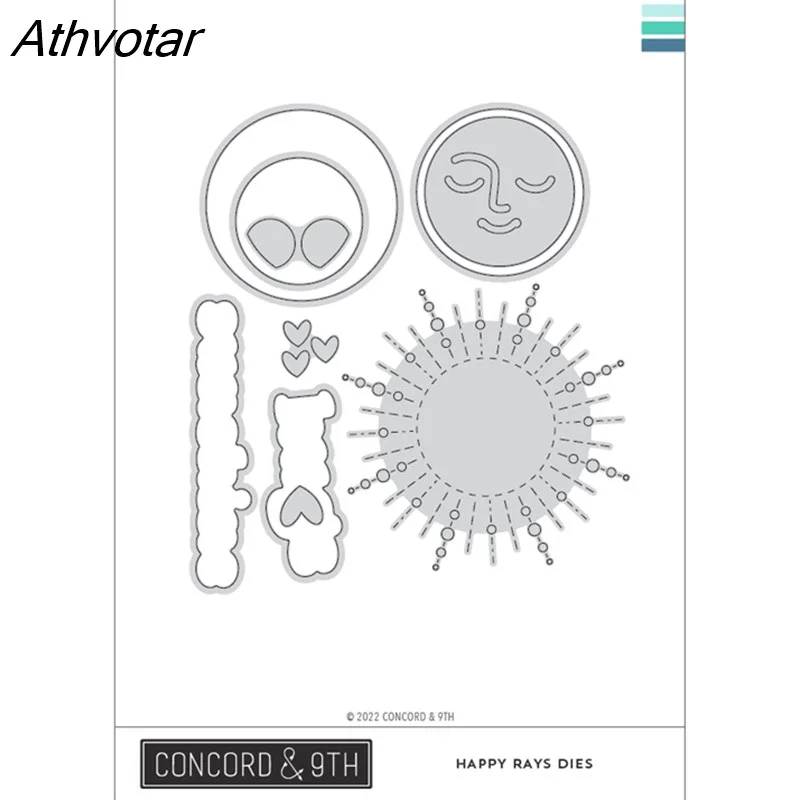 Athvotar New Pop-Up Shoppe Metal Cutting Dies and Clear Stamps Scrapbook Diary Secoration Embossing Template Diy Greeting Card