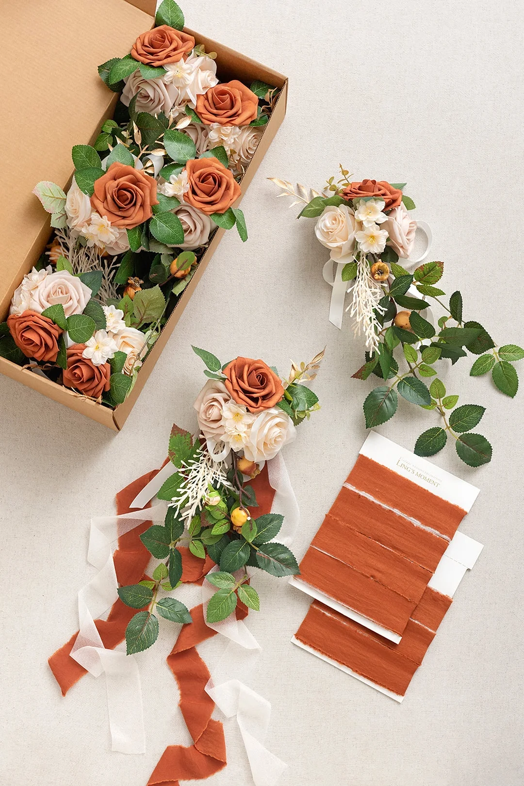 Aisle & Chair Decor in Burnt Orange