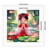 Lotus Fairy-11CT Stamped Cross Stitch 50*50cm/19.69*19.69in