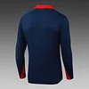 2025/2026 Psg Paris Saint-Germain Half-Pull Training Dark Blue Football Shirt 1:1 Thai Quality Set