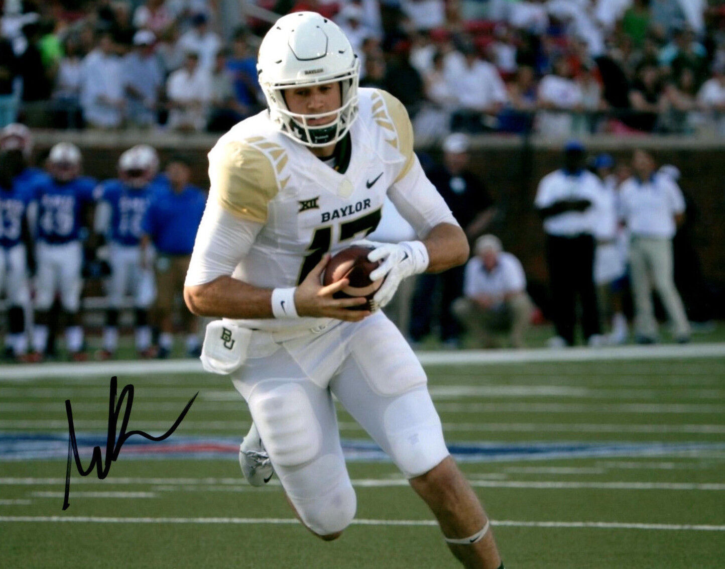 Seth Russell Baylor Bears signed autographed 8x10 football Photo Poster painting 2017 Draft d