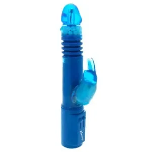 pornhint Pornhint Deep Stroker Rabbit Vibrator Blue with Free Shipping