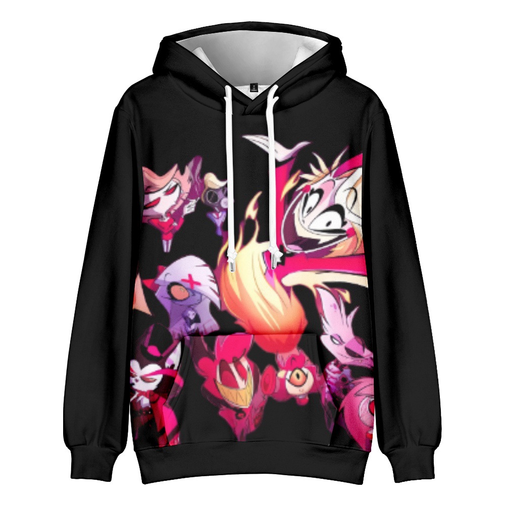 Hazbin Hotel Graphic Hoodies 3d Print Pullover Crenshaw Sweatshirt