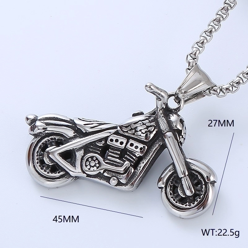 Retro Punk Pistol Heart Shape 304 Stainless Steel No Inlaid Men’S Pendant Necklace