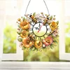 Flowers Bees - 5D DIY Clock