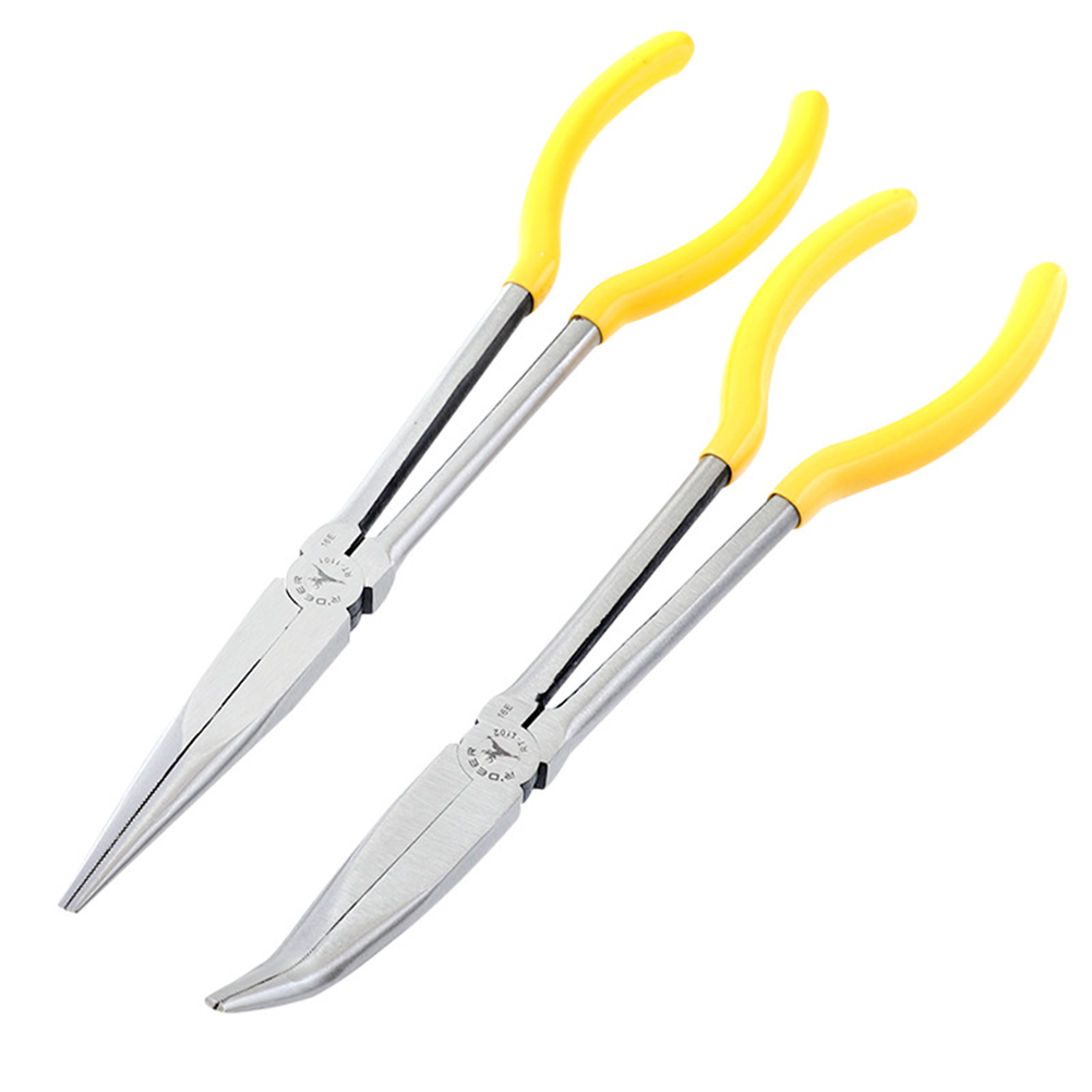 

11 inch Long Nose Plier 0/45 Degrees Bent Nose Plug Cable Puller Hose Clamp, Rt-1101, 501 Original