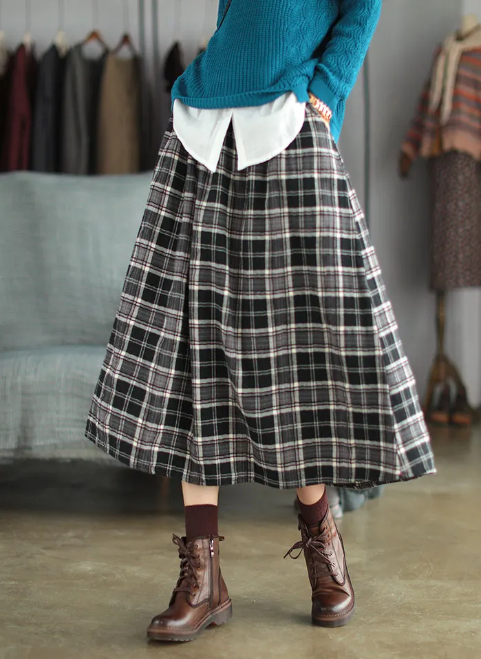 Retro Gradient Art Print Retro Cross Pleated Long Sleeve Two-Piece Flowing Midi Skirt main image 0