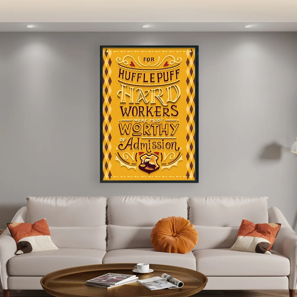 Full Embroidery cotton 11CT Print Harry Potter Academy Cross Stitch 50x70cm