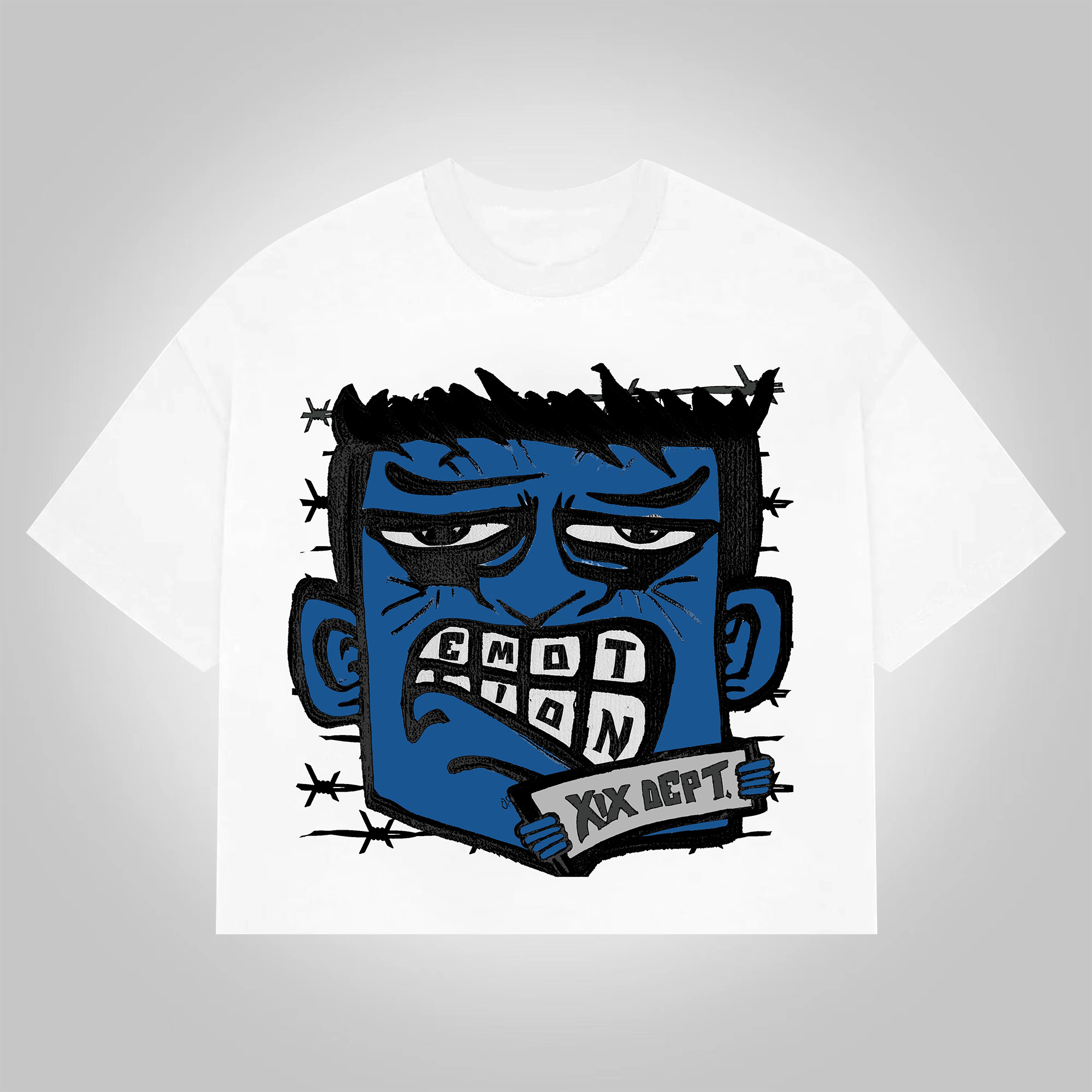 Vintage Cartoon Monster Graphic Cotton Cropped T-Shirt - SOPULA