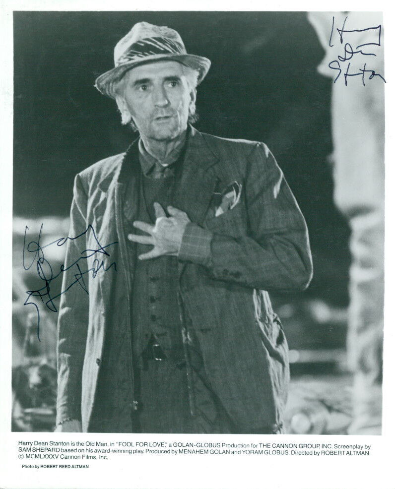 Harry Dean Stanton signed 8x10 Photo Poster painting COA