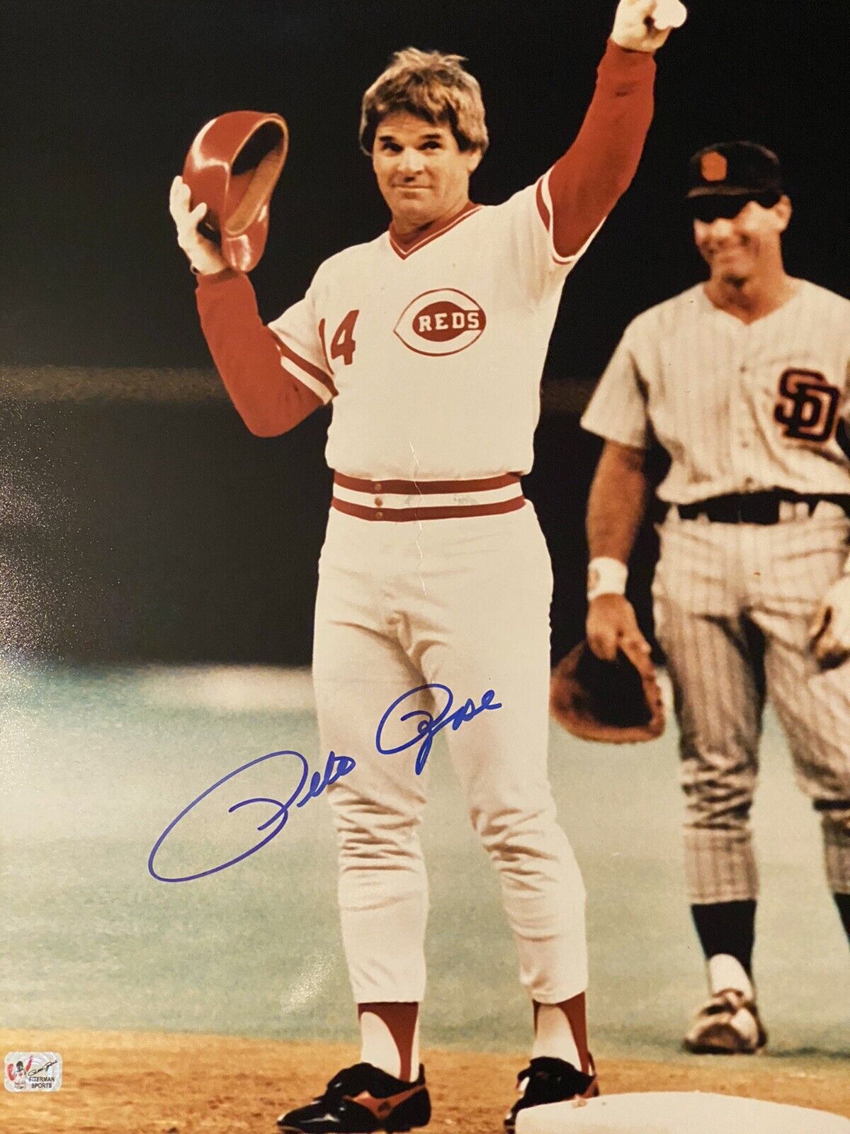 PETE ROSE Signed Autograph Auto 16x20 Photo Poster painting Picture Cincinnati Reds COA