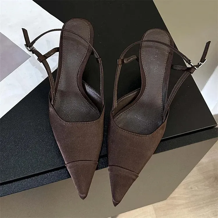 Spring Buckle Strap Women Pumps Sandals with Thin Heels